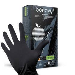 Нитриловые Черные перчатки "BENOVY" (XL) 200 шт (100пар)