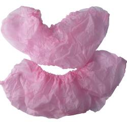 Бахилы нетк. 2 шт. 20гр/м2 (носки для боулинга) розовые (уп 100 пар)